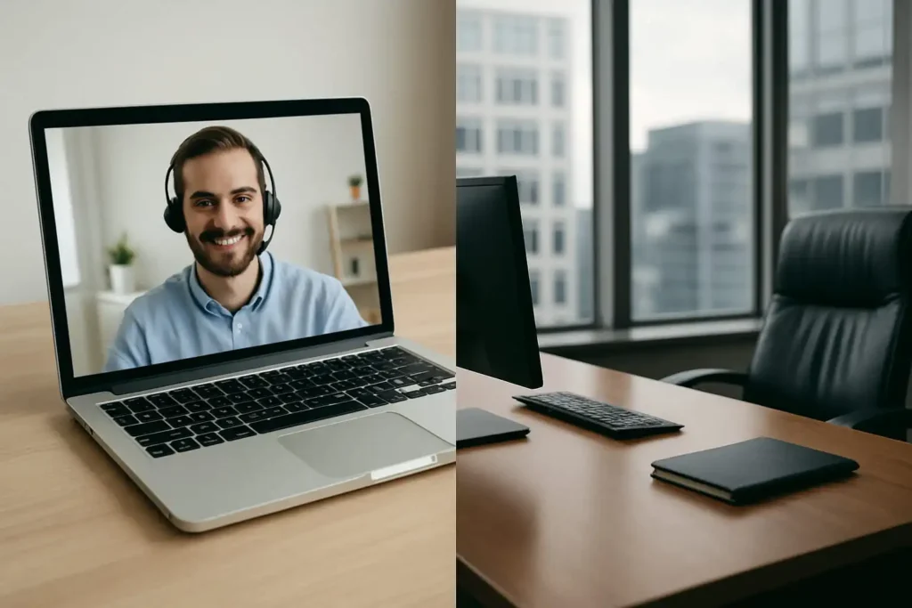 Virtuální kancelář a online schůzky jako moderní řešení pro společnosti.